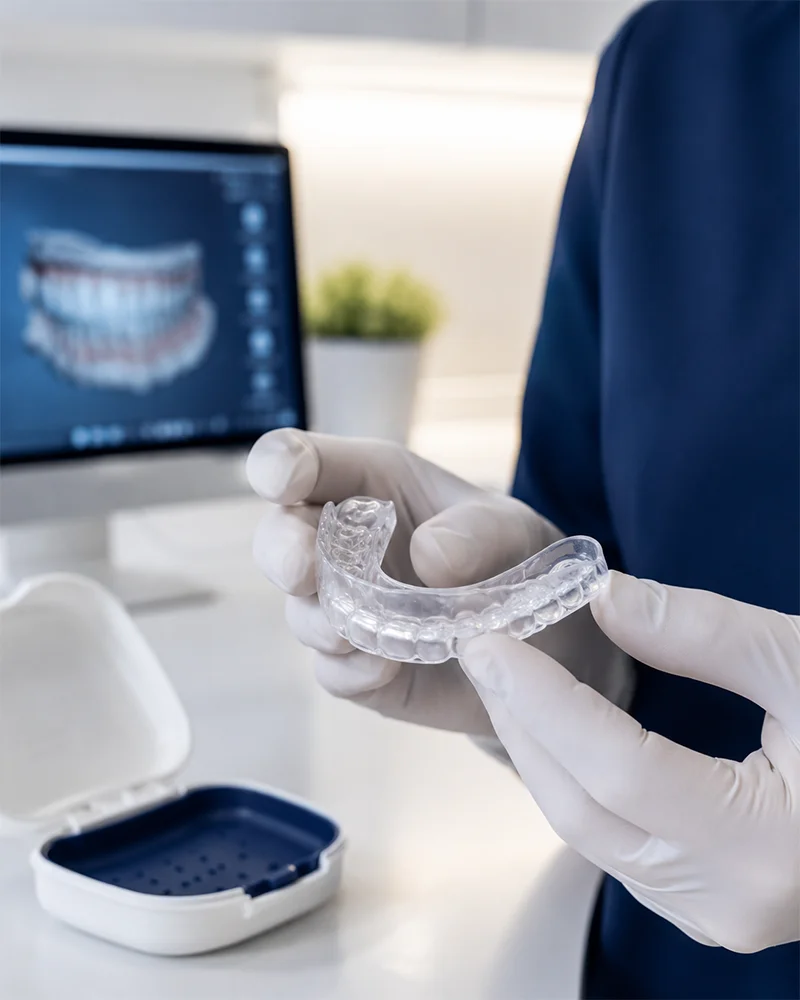 Bruxism treatment and custom-made night guard