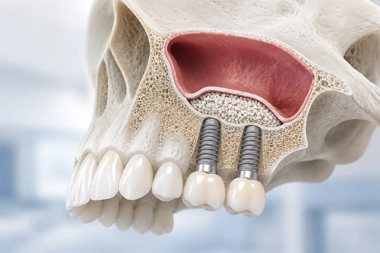 Sinus lift and bone graft planning before dental implant treatment
